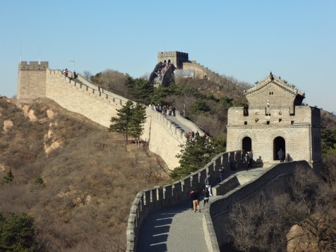 This Badaling section of Wall was restored during the Ming Dynasty (1600s)