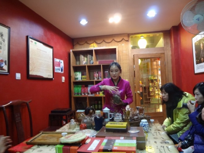 Sampling Tea at 'Dr. Tea'