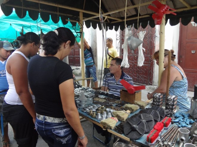 Believe it or not everything here was hand made at home. Cubans can make anything!