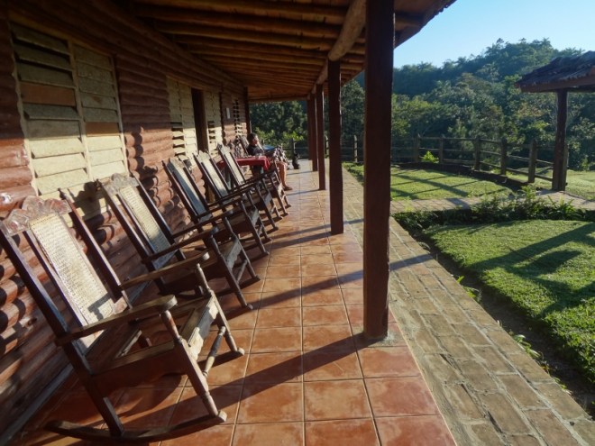 Chilling on the veranda at La Sabina