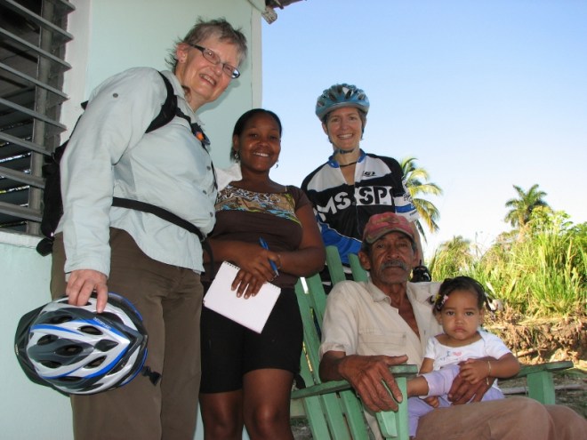 Family we met at the side of the road in 2013 